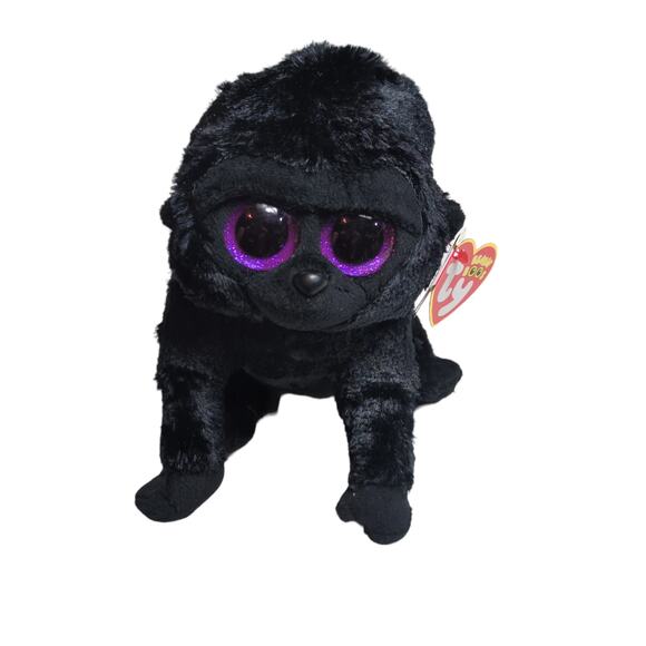 NWT TY Beanie Boos BIG EYE GEORGE THE GORILLA 6" Plush STUFFED ANIMAL Toy NEW - Picture 1 of 4